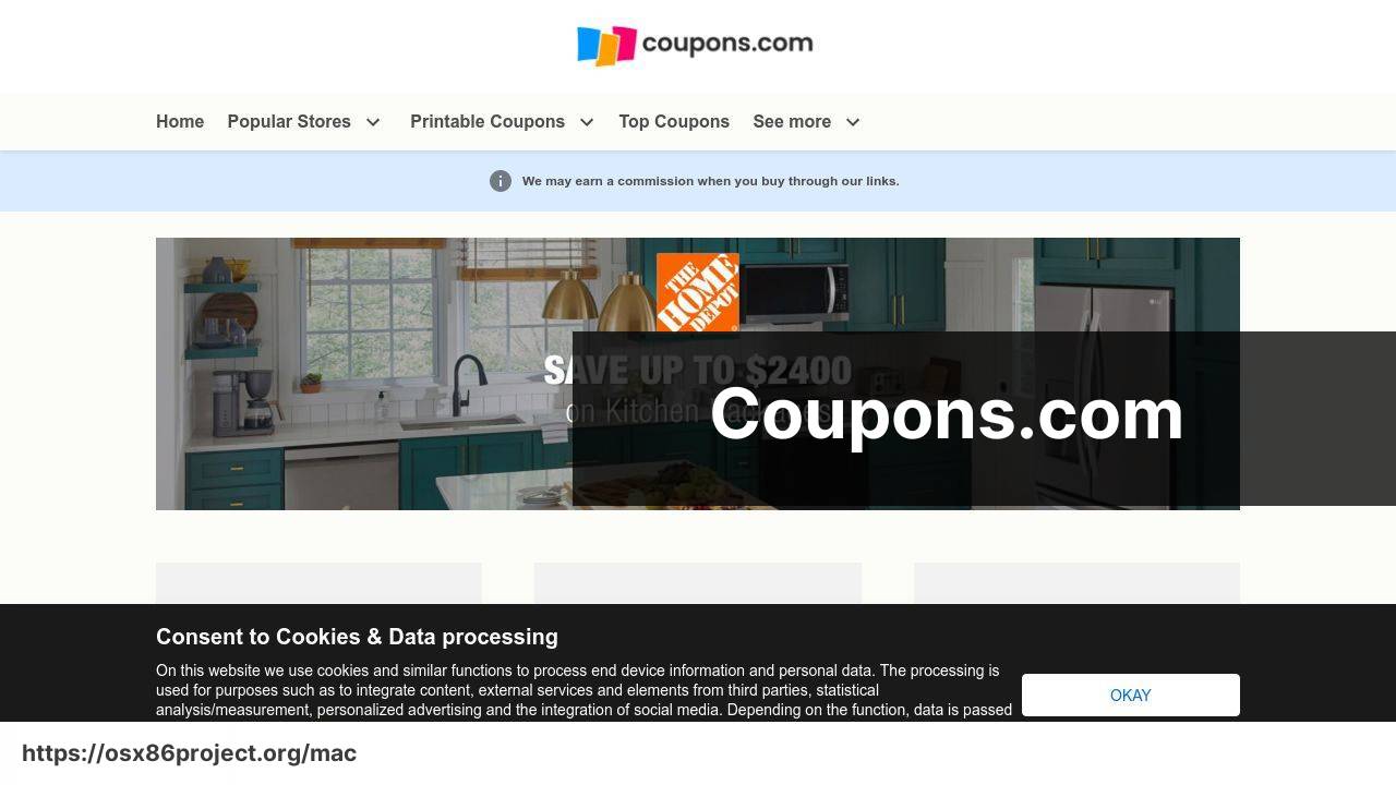 https://www.coupons.com screenshot