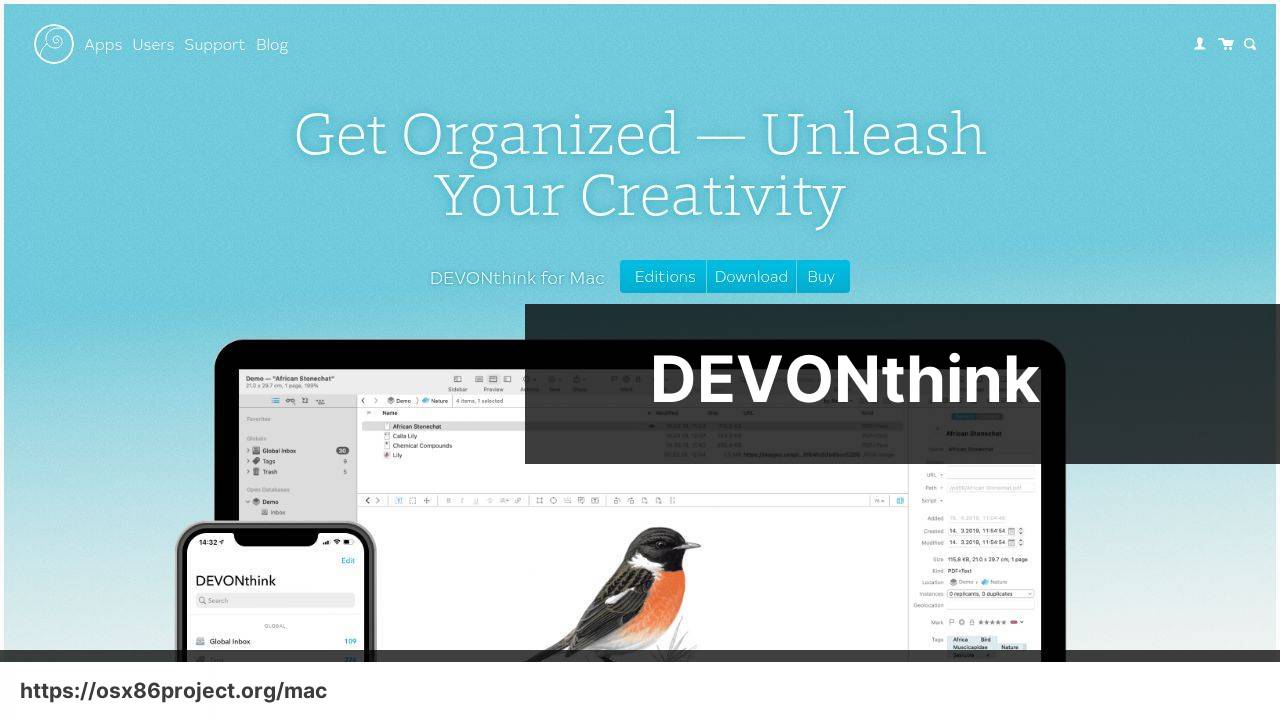 https://www.devontechnologies.com/apps/devonthink screenshot