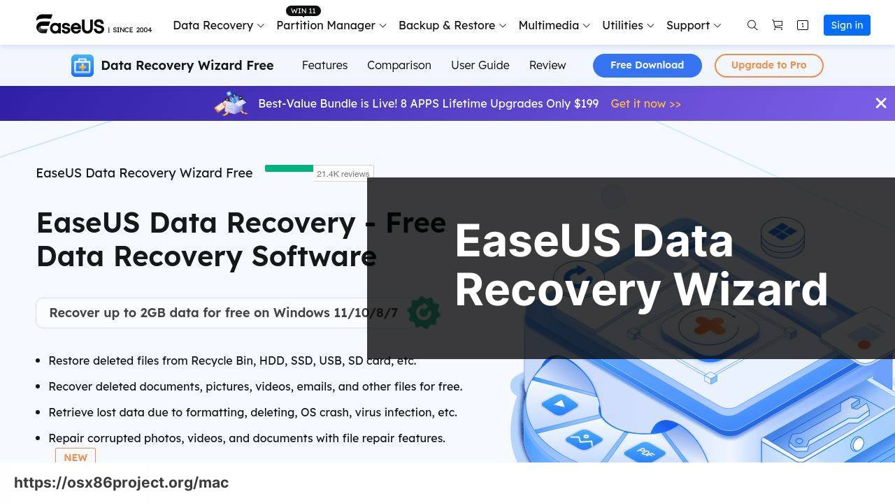 https://www.easeus.com/data-recovery-wizard/ screenshot