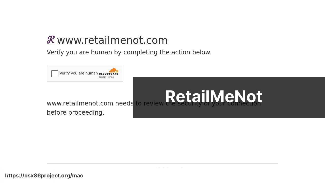 https://www.retailmenot.com screenshot