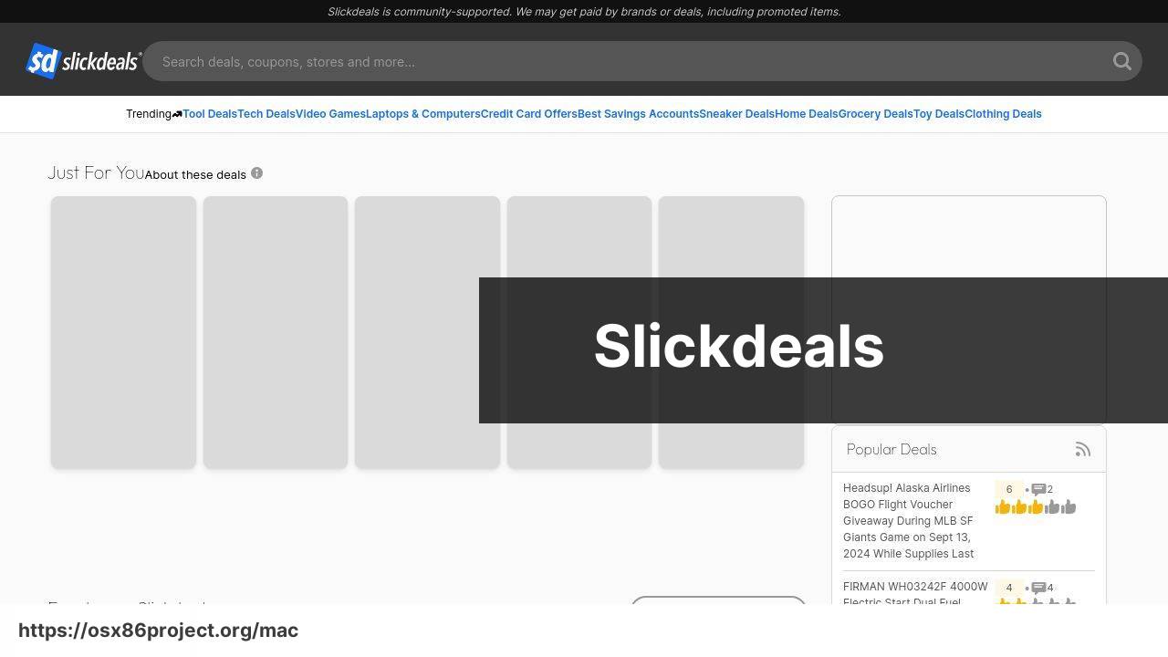 https://www.slickdeals.net screenshot