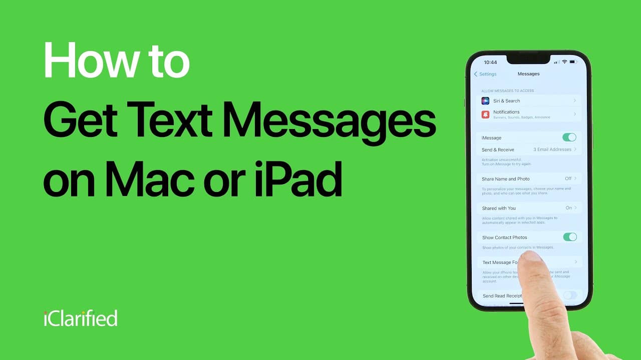 Forward SMS from iPhone to Mac or iPad