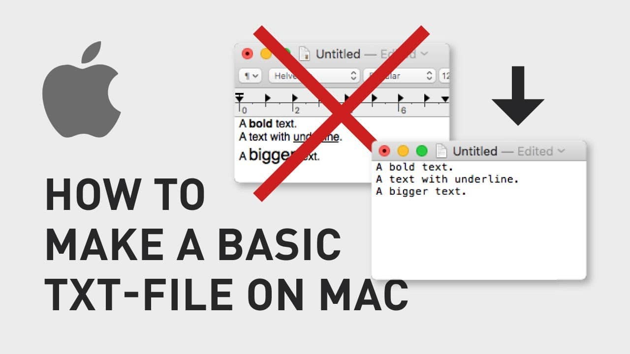 Create Plain Text Files on Mac