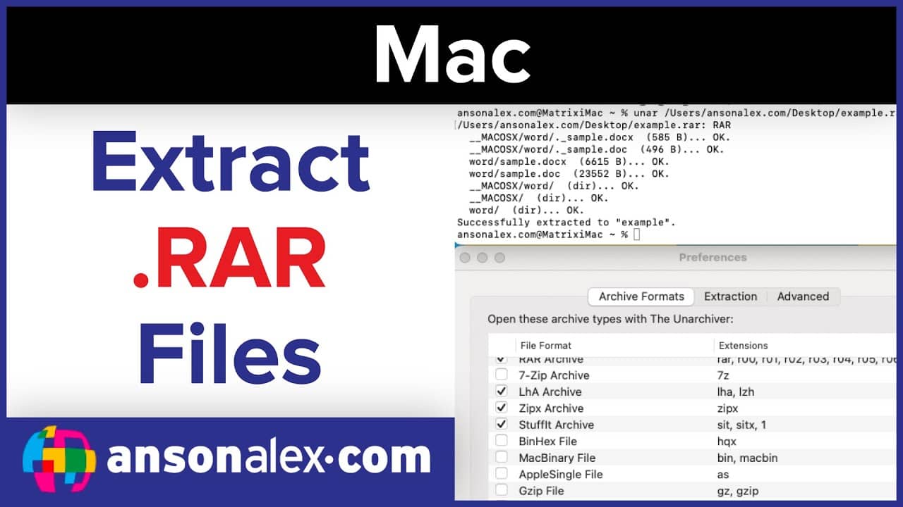Two Simple Methods to Open .RAR Files on Mac