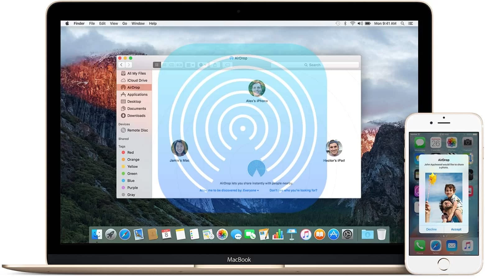 Transferring from iPhone to Mac using AirDrop