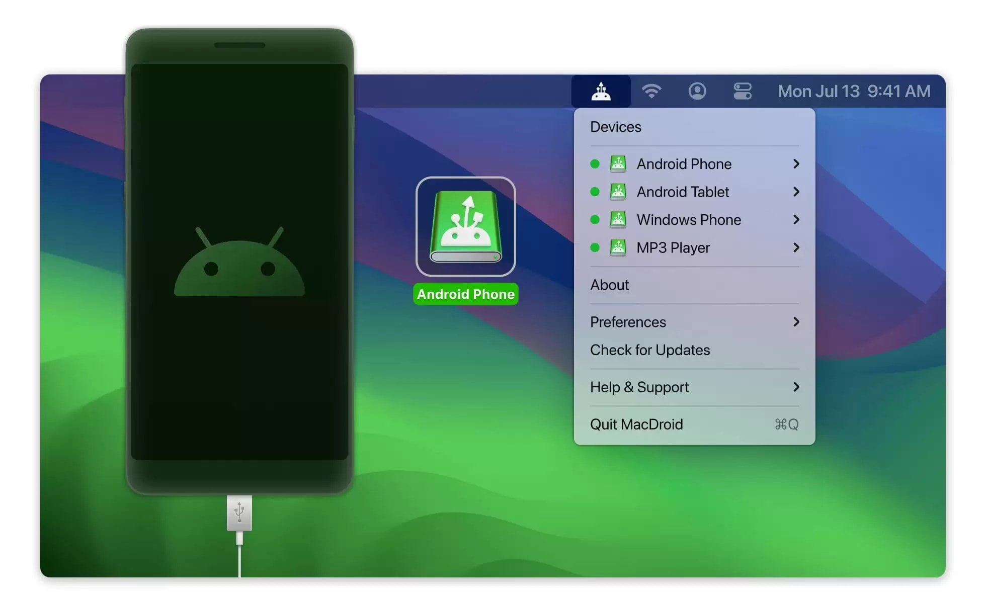 Best app for connect Android phone to Mac