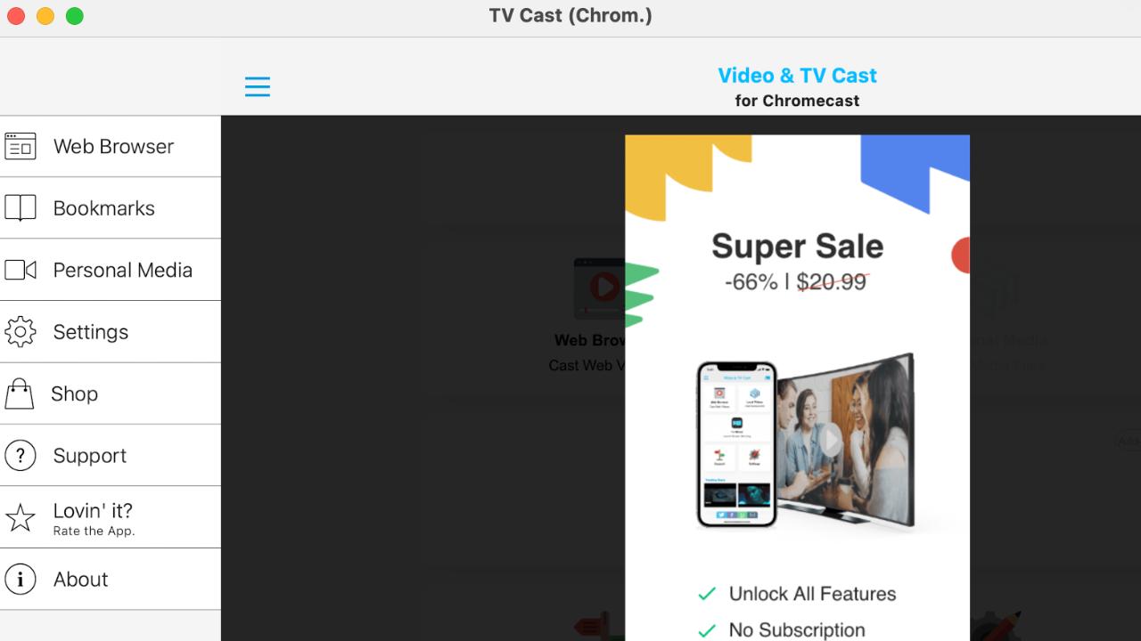 TV Cast Chromecast app screenshot