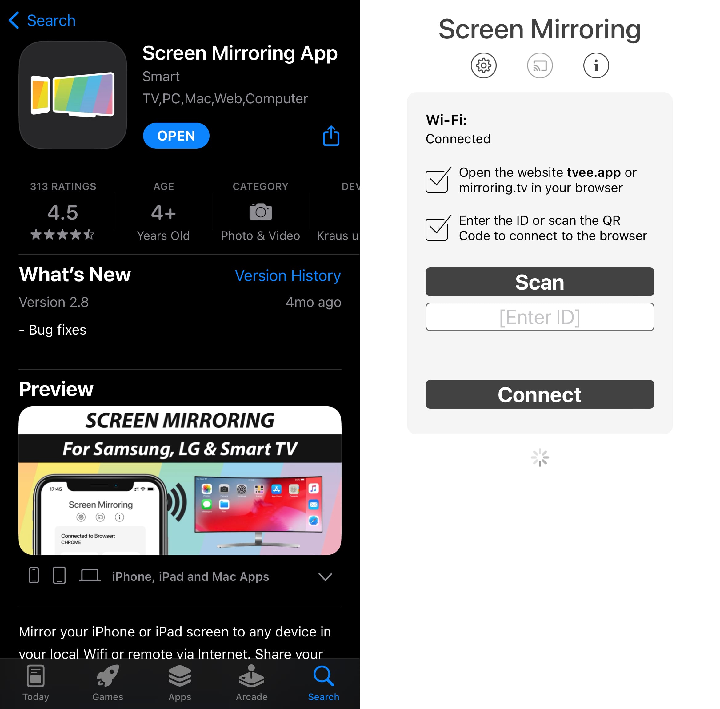 iPhoneのスクリーンミラーリングアプリ