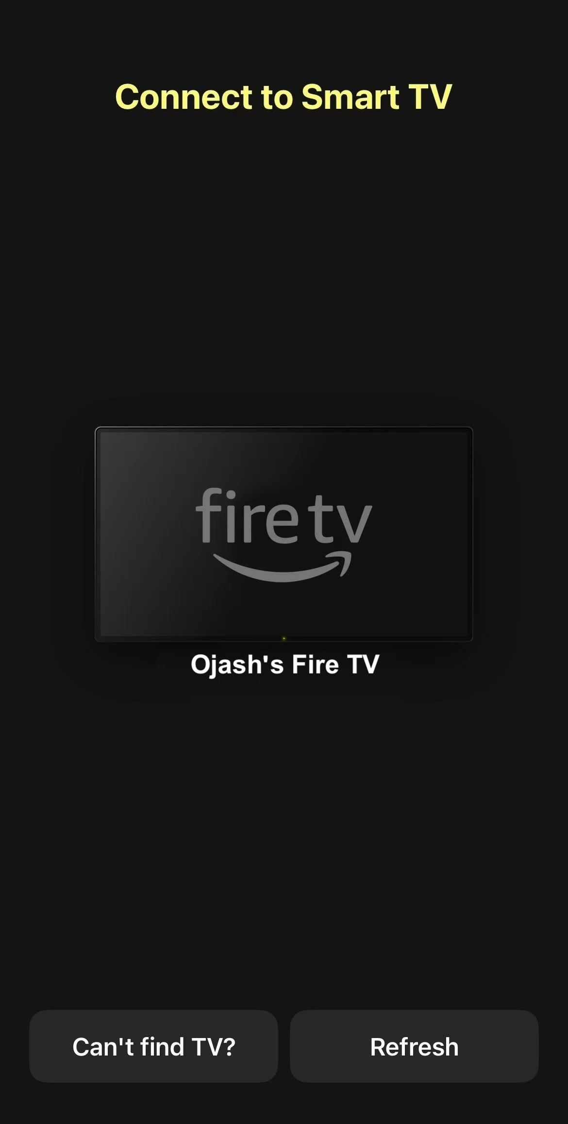 Tap on your Fire TV device in DoCast