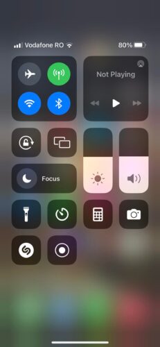 Bring up your iPhone’s Control Center