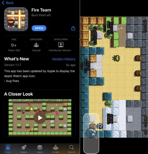 Fire Team on the iPhone