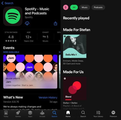 Stream music from your iPhone with Spotify