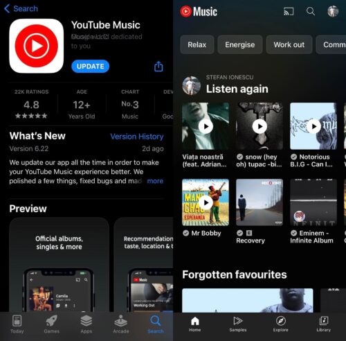 Stream music from your iPhone with YouTube Music