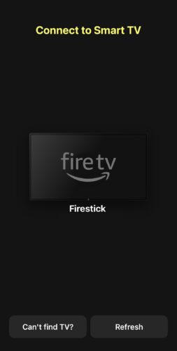 Tap on your Firestick in DoCast