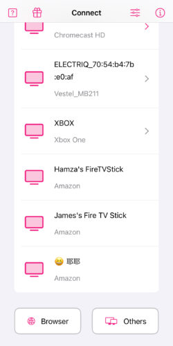 Tap on your Firestick device in Replica