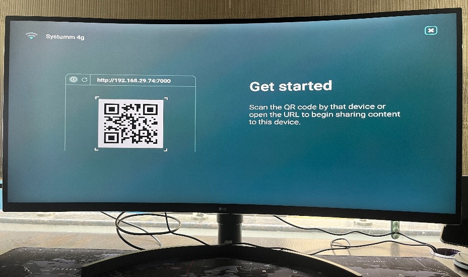 Scan the QR code in AirScreen